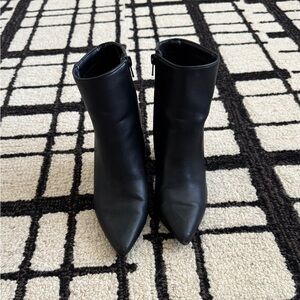a new day Black Ankle Heeled Booties